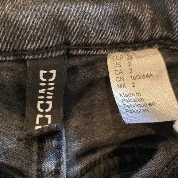 Black Acid Wash Jeans - Picture 3 of 4